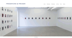 Desktop Screenshot of fredericksfreisergallery.com