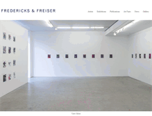 Tablet Screenshot of fredericksfreisergallery.com